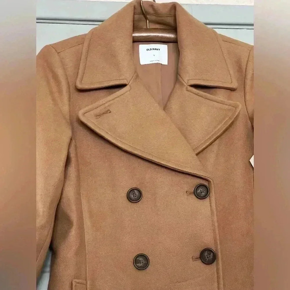 Coat women’s Camel Long Soft Brushed Peacoat size Small NWT - Picture 3 of 5